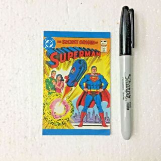 (3) MINI SECRET ORIGIN of SUPERMAN COMICS LEAF TART N’ TANGY CANDY PC2447 2