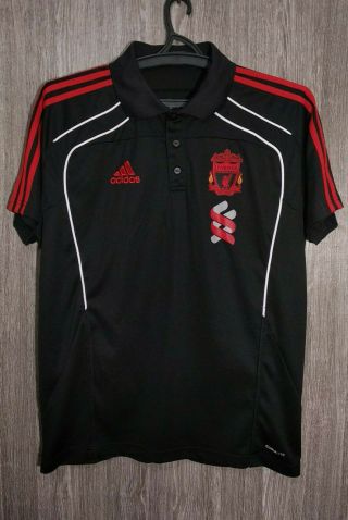 Adidas Liverpool Fc 2010 - 2011 Polo Football Shirt Soccer Jersey Maglia Size L