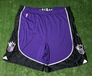 Authentic Sacramento Kings Adidas Game Worn/issued Shorts Away Size 54 Reserved
