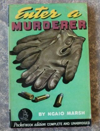 Pocket Books 113 Enter A Murderer By Ngaio Marsh 1st 1941 Vgf Solid & Sharp