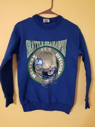 Vintage Pro Player 1995 Seattle Seahawks Nfl Afc Sweatshirt 14/16