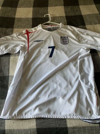 Umbro David Beckham England 2006 World Cup Soccer Football Jersey