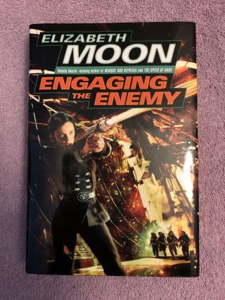 SIGNED by ELIZABETH MOON - ENGAGING THE MOON - 1st ed.  (2006) RARE in JACKET 2