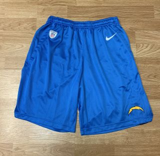 Nike Nfl Dri - Fit Los Angeles San Diego Chargers Shorts Size Men’s Medium