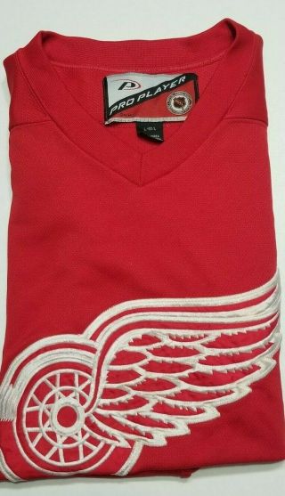 Vintage Pro Player Detroit Red Wings Nhl Hockey Jersey Size Large