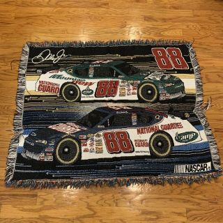 Dale Earnhardt Jr.  Throw Blanket Nascar Woven Tapestry Car Auto Racing Home