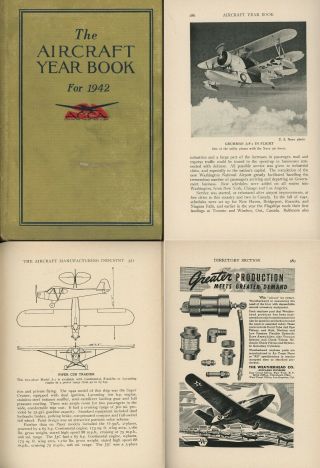 The Aircraft Year Book For 1942 Howard Mingos Ww2 Military War In The Air Photos