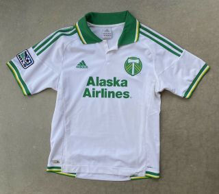 Portland Timbers Alaska Airlines Adidas Climacool Mls Soccer Jersey Large 00