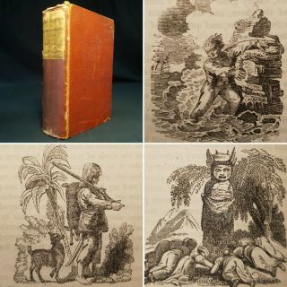 1812 Life & Adventures Robinson Crusoe Daniel Defoe Woodcuts Chiswick Press Ed