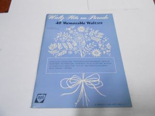 1960s (nos) Waltz Hits On Parade Vintage Music Song Book