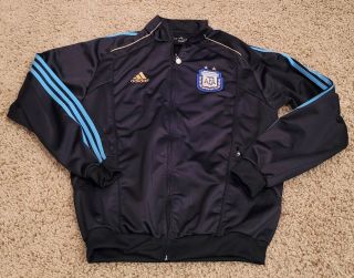 Adidas Argentina National Team Black Track Jacket Xl Soccer Football