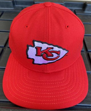 Vintage 90s Kansas City Chiefs Era Major League Pro Model Hat Cap Usa Made