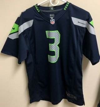 Russell Wilson Nike Nfl Seattle Seahawks Youth Jersey Size Xl 16/18