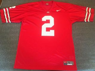 Nike Authentic Ohio State Buckeye’s Football 2 Red Jersey Men’s Sz Large L