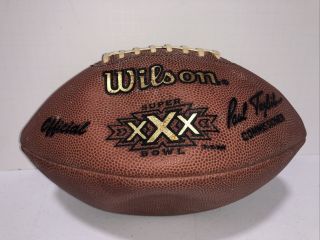 Bowl Xxx 30 Authentic Wilson Nfl Game Football - Steelers Cowboys