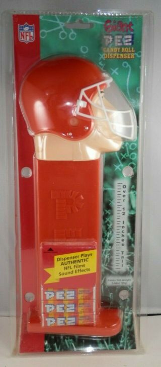 Nfl Cleveland Browns Giant Pez Candy Dispenser With Sound Effects - 12 " Nos