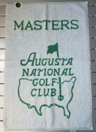 Vintage Augusta National Masters Golf Bag Towel By Martex
