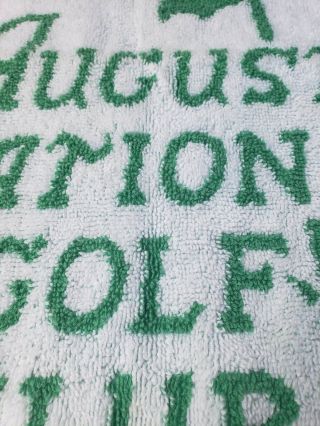 Vintage Augusta National Masters Golf Bag Towel by Martex 2