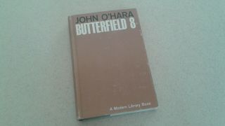 Butterfield 8 Hc Book By John O 