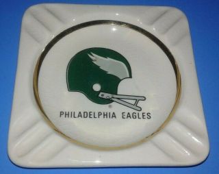 Vintage Philadelphia Eagles Nfl Football Ceramic Ashtray