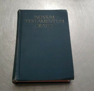1942 Novum Testamentum Graece Testament Greek