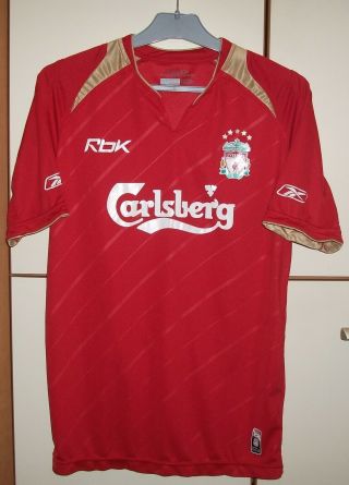Liverpool England 2005/2006 Home Football Shirt Jersey Reebok Gerrard Era