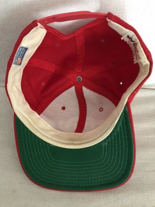 RARE VTG 90s Sports Specialities San Francisco 49ers Helmet Wool Snapback Hat 3
