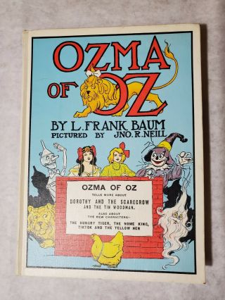Vintage Ozma Of Oz By L.  Frank Baum With Illustrations By John R.  Neill