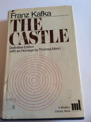 Franz Kafka The Castle Definitive Edition Homage Thomas Mann Vtg Hardbound Book