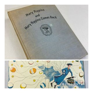 Mary Poppins And Mary Poppins Comes Back By P.  L.  Travers 2 In 1 1963 Beauty