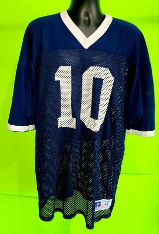 Vtg 80s 90s Penn State Nittany Lions Russell Athletic Jersey 10 Usa Blue Sz 48
