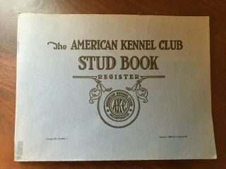 American Kennel Club Stud Book Register 1966