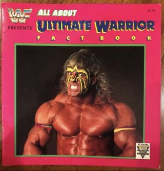 The Ultimate Warrior Fact Book 1991 Pro Wrestling Rare Hogan Wwf Wwe Vintage