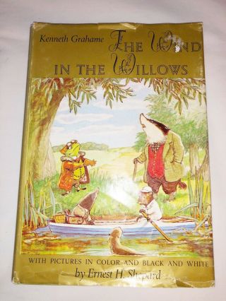 The Wind In The Willows Kenneth Grahame 1960 Hc Dj Book Color B&w Illustrations