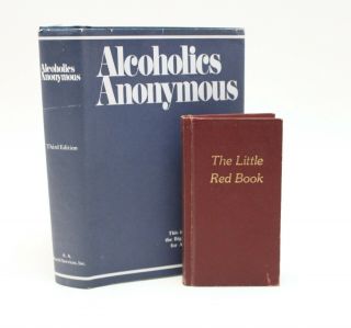 The Little Red Book 1957,  Alcoholics Anonymous 3rd Ed.  1995 Hc/dj Set Of 2