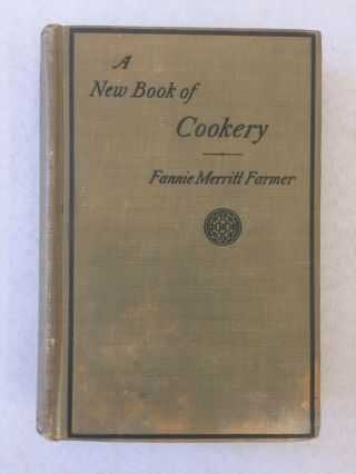 A Book Of Cookery 1912 By Fannie Merritt Farmer Hardcover Little,  Brown & Co