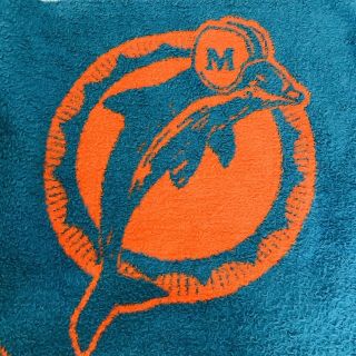 Vintage Miami Dolphins Nfl Football Team Stadium Throw Blanket 53” X 48” Usa