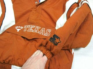 Vintage Starter Texas Longhorns Parka Puffer Jacket Coat Size Youth Kids (m) Vtg