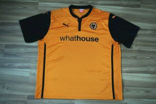 Size 3xl Wolverhampton Wanderers Home Football Shirt 2014/2015 Jersey Puma Rare