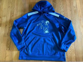 Nfl Nike Indianapolis Colts Hoodie Size Xl Therma Fit On Field Apparel Blue