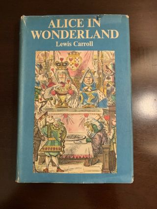 Vintage Alice In Wonderland Lewis Carroll Hardcover Dust Jacket Alices Adventure