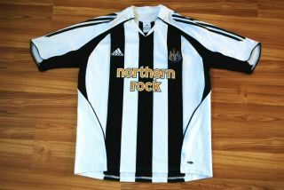 Size Mens M Newcastle United Home Football Shirt 2005 - 2006 - 2007 Jersey Adidas