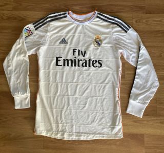 Adidas Real Madrid Cristiano Ronaldo 7 Jersey White Color Long Sleeves Sz M