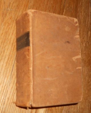 1846 Antique Book Tacitus Annals & Histories Leather Taciti Opera Quoad Extant