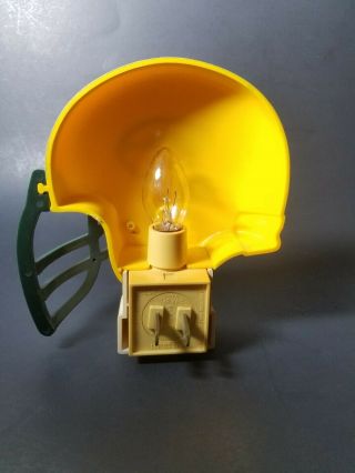 Vintage Team NFL Green Bay Packers Helmet Wall Plug - In Night Light Nightlight 2