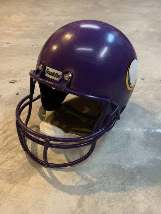 Minnesota Vikings Franklin Kids Helmet Purple Plastic Nfl Football Vintage