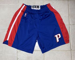 Authentic Adidas Detroit Pistons Game Shorts Size 2xl Climacool