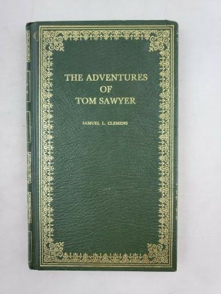 The Adventures Of Tom Sawyer By Samuel L.  Clemens Peebles Library Leather