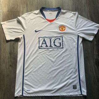 Manchester United England 2008/2010 Football Shirt Jersey Away Nike L