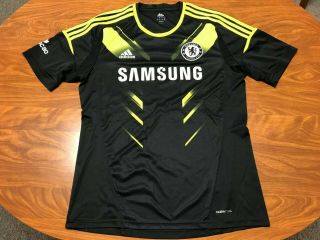 Mens Adidas Chelsea Football Team Black Soccer Jersey Size Large